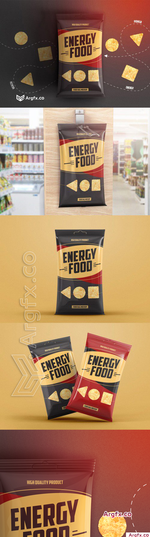 Food Bag Product Mockup