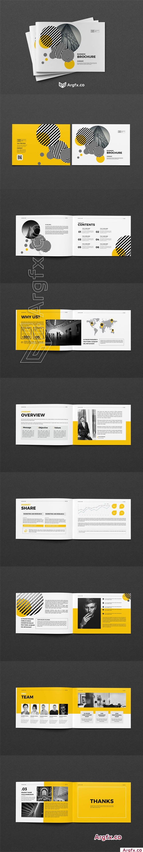 CreativeMarket - A5 Business Brochure 4359298
