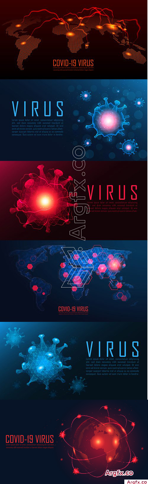 Coronavirus Background Set