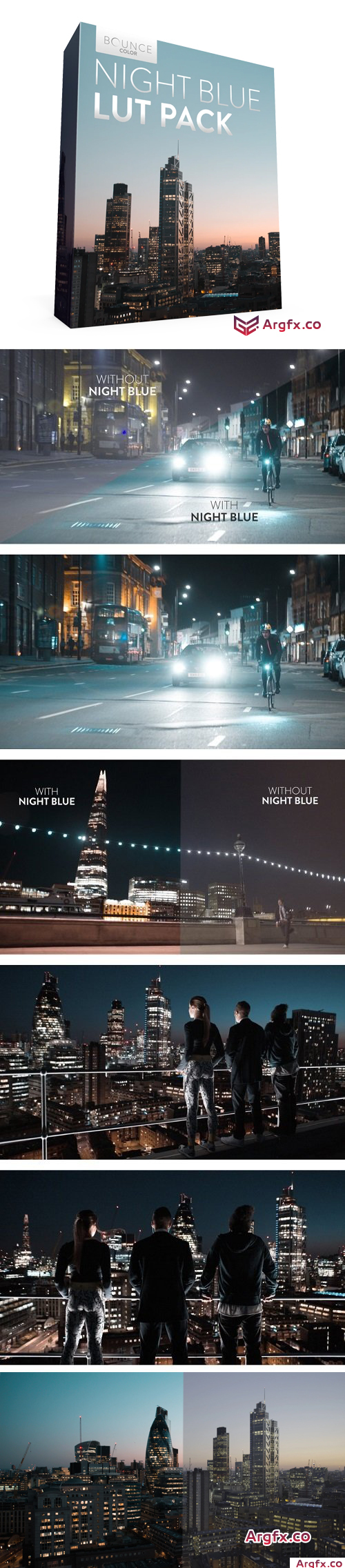 Bounce Color - NIGHT BLUE LUT Pack